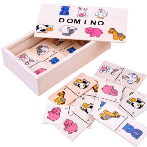 Iliustruotas domino su gyvūnais vaikams ZA2515