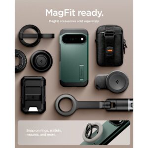 SPIGEN TOUGH ARMOR MAG MAGSAFE DĖKLAS GOOGLE PIXEL 11 PRO ABYSS GREEN - Image 13