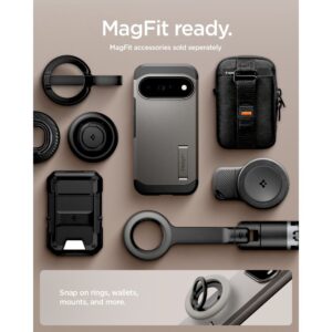 SPIGEN TOUGH ARMOR MAG MAGSAFE DĖKLAS GOOGLE PIXEL 11 PRO GUNMETAL - Image 13