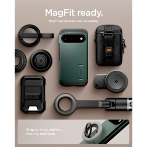 SPIGEN TOUGH ARMOR MAG MAGSAFE DĖKLAS GOOGLE PIXEL 11 ABYSS GREEN - Image 13