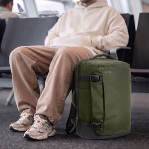 Tech-Protect DEFENDER S70 RYANAIR & WIZZAIR KELIONINĖ KUPRINĖ NEŠIOJAMAM KOMPIUTERIUI, 24L 40x30x20, KARINĖ ŽALIA - Image 12