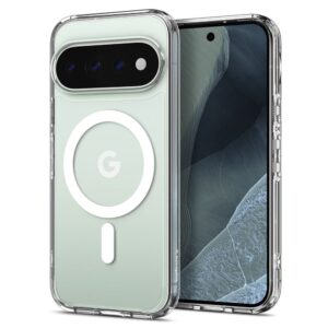 SPIGEN ULTRA HYBRID MAG MAGSAFE GOOGLE PIXEL 11 PRO SKAIDRUS/BALTAS - Image 10