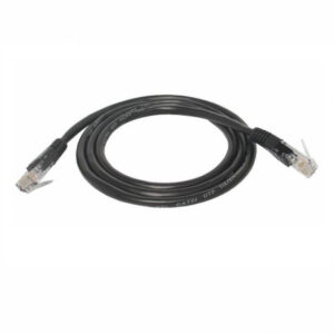 CAT5e UTP tinklo kabelis (patchcord) 1m juodas
