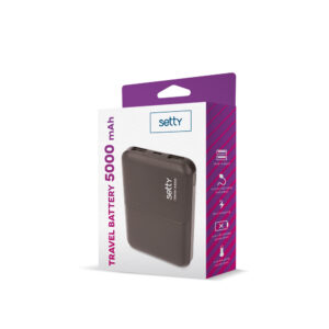Setty išorinė baterija 5000 mAh SPB-05 juoda - Image 2