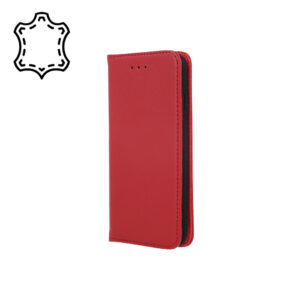 Natūralios odos „Smart Pro“ dėklas, skirtas Apple iPhone 17 Pro Max 6,9" bordinės spalvos