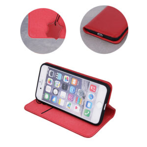 Natūralios odos „Smart Pro“ dėklas, skirtas Apple iPhone 17 6,3", bordo spalvos - Image 3