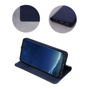 Natūralios odos dėklas Smart Pro, skirtas Apple iPhone 17 Air 6,6", tamsiai mėlynas - Image 3