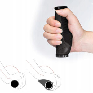 Rockbros BT1802BK bicycle grips - black - Image 4