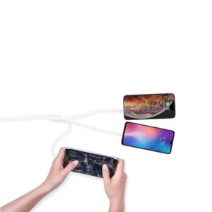 Devia laidas 3in1 Smart EC141 USB - Lightning + USB-C + MicroUSB 1,2 m 2A baltas - Image 2