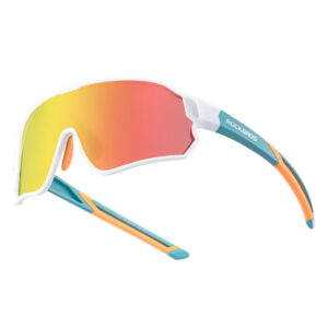 Rockbros 14110009003 polarized cycling glasses for children 8-14 years old - green and white - Image 2
