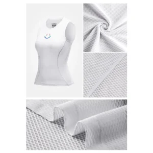 Rockbros YDBX001 Women's Quick-Dry Sleeveless Cycling Jersey M/L - White - Image 9