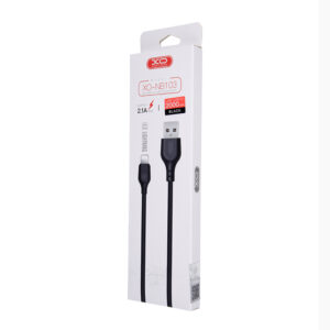 XO kabelis NB103 USB - Lightning 2,0 m 2,1A juodas - Image 2