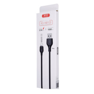 XO laidas NB103 USB - Lightning 1,0 m 2,1A baltas - Image 2