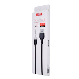 XO laidas NB103 USB - microUSB 2,0 m 2,1A juodas - Image 2