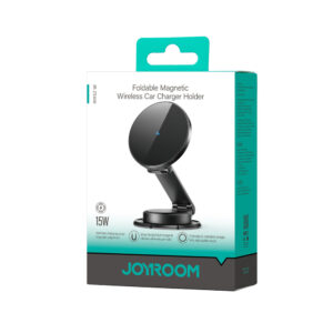 Joyroom JR-ZS408 magnetic holder with 15W inductive charger for car cockpit - black - Image 2