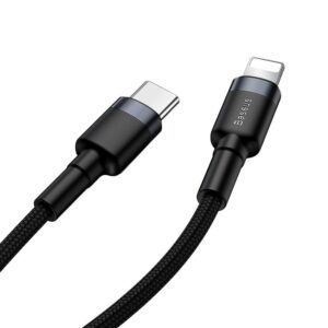 Baseus laidas Cafule PD USB-C – Lightning 1,0 m pilkas-juodas 18W - Image 3