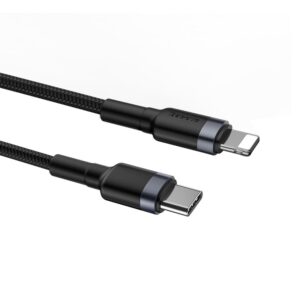 Baseus laidas Cafule PD USB-C – Lightning 1,0 m pilkas-juodas 18W - Image 4
