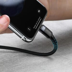 Baseus laidas Cafule PD USB-C – Lightning 1,0 m pilkas-juodas 18W - Image 8
