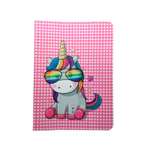 Universalus dėklas Rainbow Unicorn planšetiniam kompiuteriui 9-11''(I27 x P20 cm)