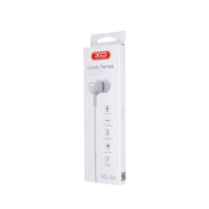 XO laidinės ausinės S6 jack 3,5mm baltos - Image 2