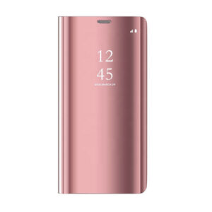 Išmanusis „Smart Clear View“ dėklas, skirtas Samsung Galaxy S23 FE, rožinės spalvos