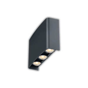 Sieninis lauko šviestuvas Braytron VECTOR LED, 6 W, tamsiai pilkas