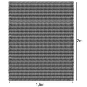 Antklodė 1,6x2m - pilka Ruhhy 24494 - Image 3
