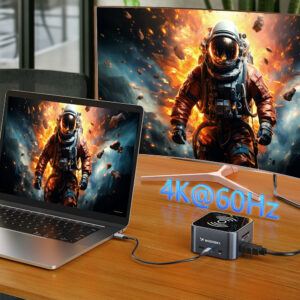 Hub USB-C 12 in 1 Wozinsky WHBC09Y8S multifunctional, with wireless charging function, aluminum, with 15 cm cable - pilkos spalvos - Image 8