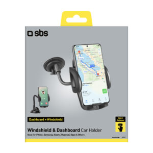 SBS TE0UCH20W Smartphone Holder for 6.8" on Glass - juodos spalvos - Image 3