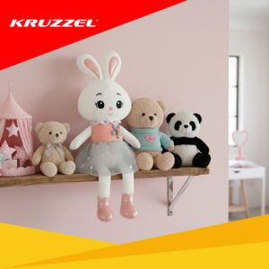 Pliušinis zuikutis 45 cm Kruzzel 26761 - Image 3