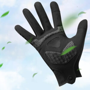 Rockbros cycling gloves spring/summer/autumn, full, size: L - juodos spalvos - Image 5