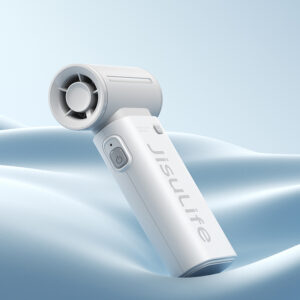 Jisulife nešiojamas ventiliatorius Life9 3600mAh mini ventiliatorius su USB jungtimi – pilkas - Image 8