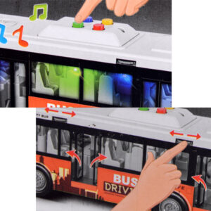 Didelis autobusas su garsais, šviesomis ir atsidarančiomis durimis 1:16 ZA4634 - Image 8