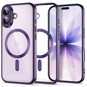 TECH-PROTECT MAGFLEX MAGSAFE Apple iPhone 17 BLIZGANTI LEVANDŲ SPALVA