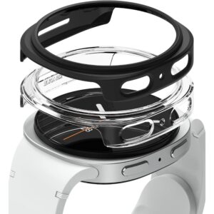 RINGKE SLIM 2-PACK GALAXY WATCH 8 / 9 (40 MM) SKAIDRUS IR MATINIS JUODAS