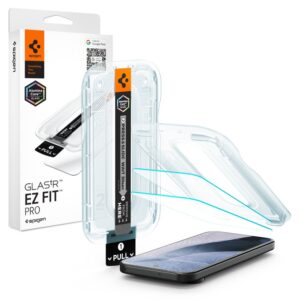 GRŪDINTAS STIKLAS Spigen GLAS.TR EZ FIT PRO AC 2-PACK GOOGLE PIXEL 11 PRO XL SKAIDRUS