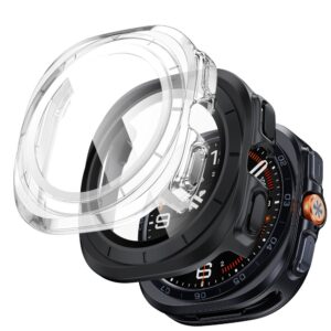 Tech-Protect DEFENSE 2-PACK SAMSUNG Samsung Galaxy WATCH ULTRA 2 2026 (47 MM) MATINĖ JUODA IR SKAIDRI