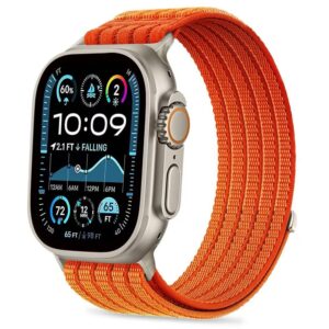 Tech-Protect NYLON SPORT APPLE WATCH 8 / 9 / 10 / 11 / SE / ULTRA (44 / 45 / 46 / 49 MM) ORANŽINIS