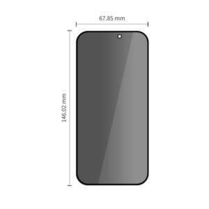 PRIVATUMĄ UŽTIKRINANTIS STIKLAS TECH-PROTECT GLASS SPY+ 2-PACK Apple iPhone 18 PRO PRIVACY - Image 2