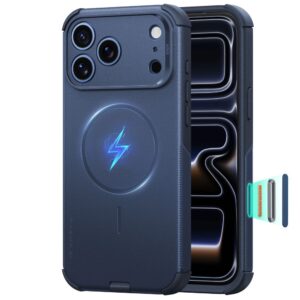 ESR CYBER TOUGH MagSafe Apple iPhone 17 PRO MAX / 18 PRO MAX MĖLYNAS