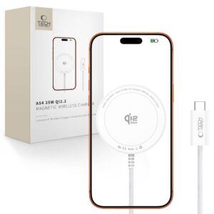 TECH-PROTECT A54 MAGNETINIS MAGSAFE BELAIDIS ĮKROVIKLIS 25W QI2.2 BALTAS