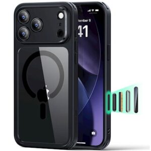 ESR Classic Hybrid Dėklas Apple iPhone 17 Pro Max, clear black