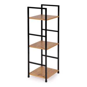 Moderni medinė lentyna, metalinis rėmas LOFT, 3 lentynos - Image 2