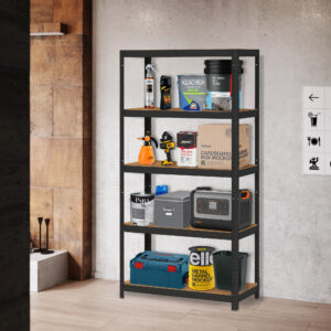 Metalinė lentyna daiktams 180x90x40 cm garažui ar rūsiui, 5 lentynos, 875 kg keliamoji galia ModernHome - Image 2