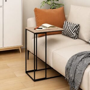 Loft stiliaus staliukas nešiojamam kompiuteriui su metaliniu rėmu ModernHome - Image 2