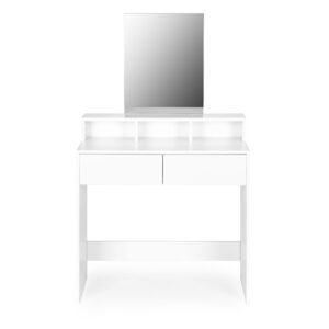 Didelis modernus kosmetinis staliukas su veidrodžiu ir stalčiais ModernHome - Image 2