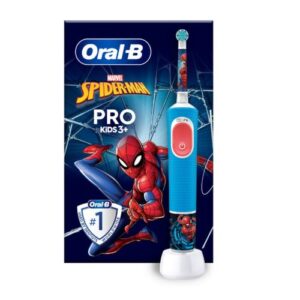 Elektrinis dantų šepetėlis Oral-B Vitality Pro Kids Spider-Man Edition, mėlynas ES