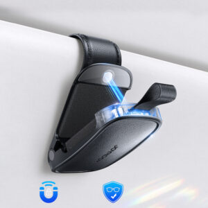 Joyroom JR-ZS511 Sun Visor Holder with Magnetic Clip - Black - Image 3