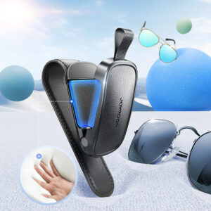 Joyroom JR-ZS511 Sun Visor Holder with Magnetic Clip - Black - Image 6