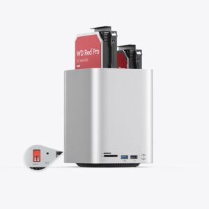 Orico MiniTower Docking Station with Hard Drive Bays for up to 56TB - Silver - Image 5
